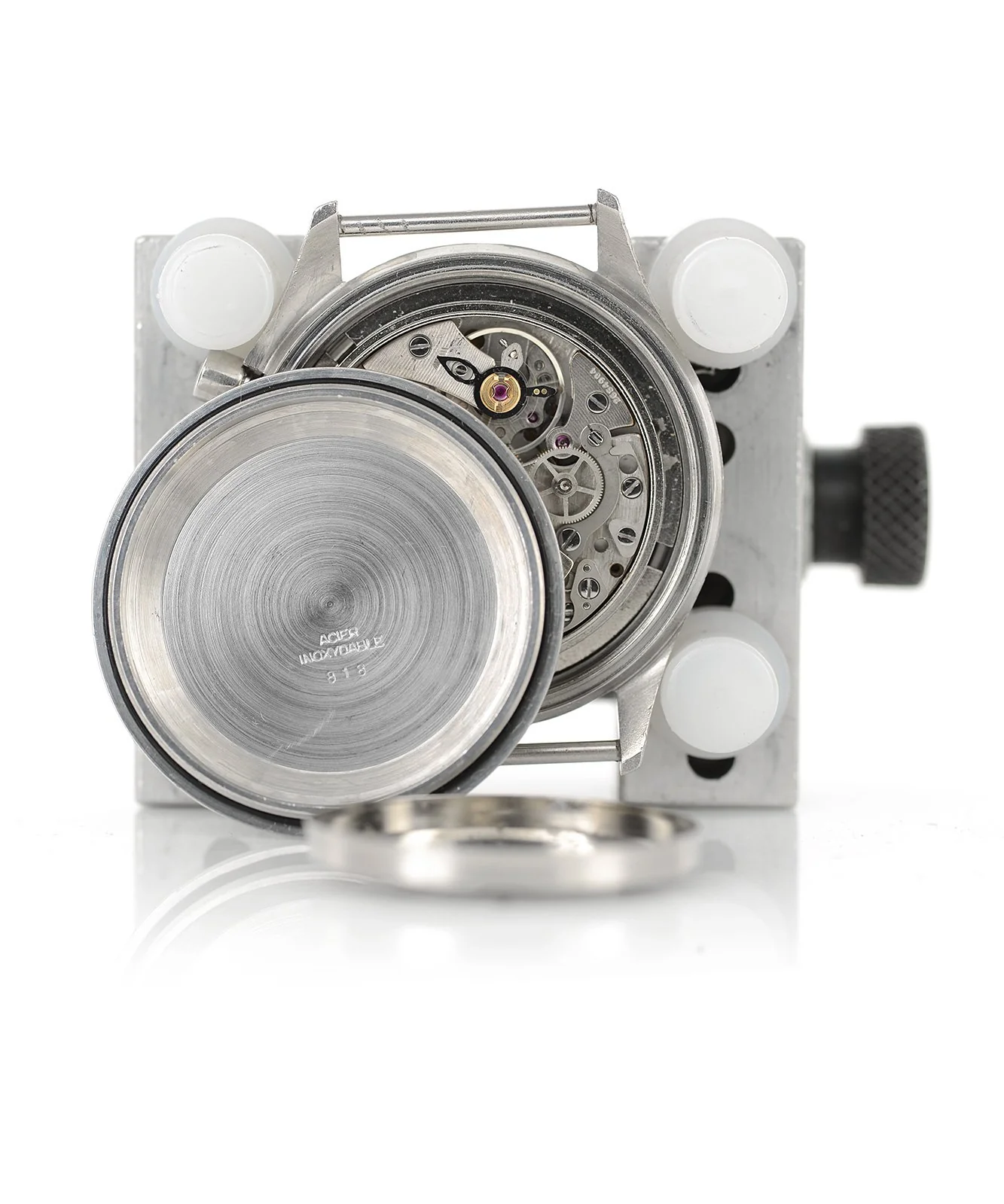 Lemania two-button military chronograph (1975) - Image 5